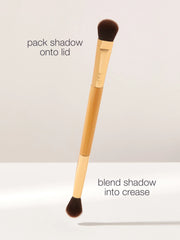 double-ended shader & blending eyeshadow brush