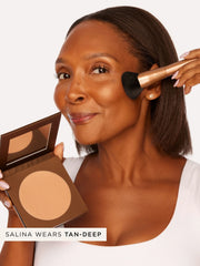 buff & bronze face brush